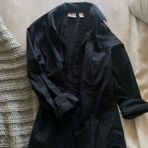 Lee Riders Slimming Black Easy Button up Shirt